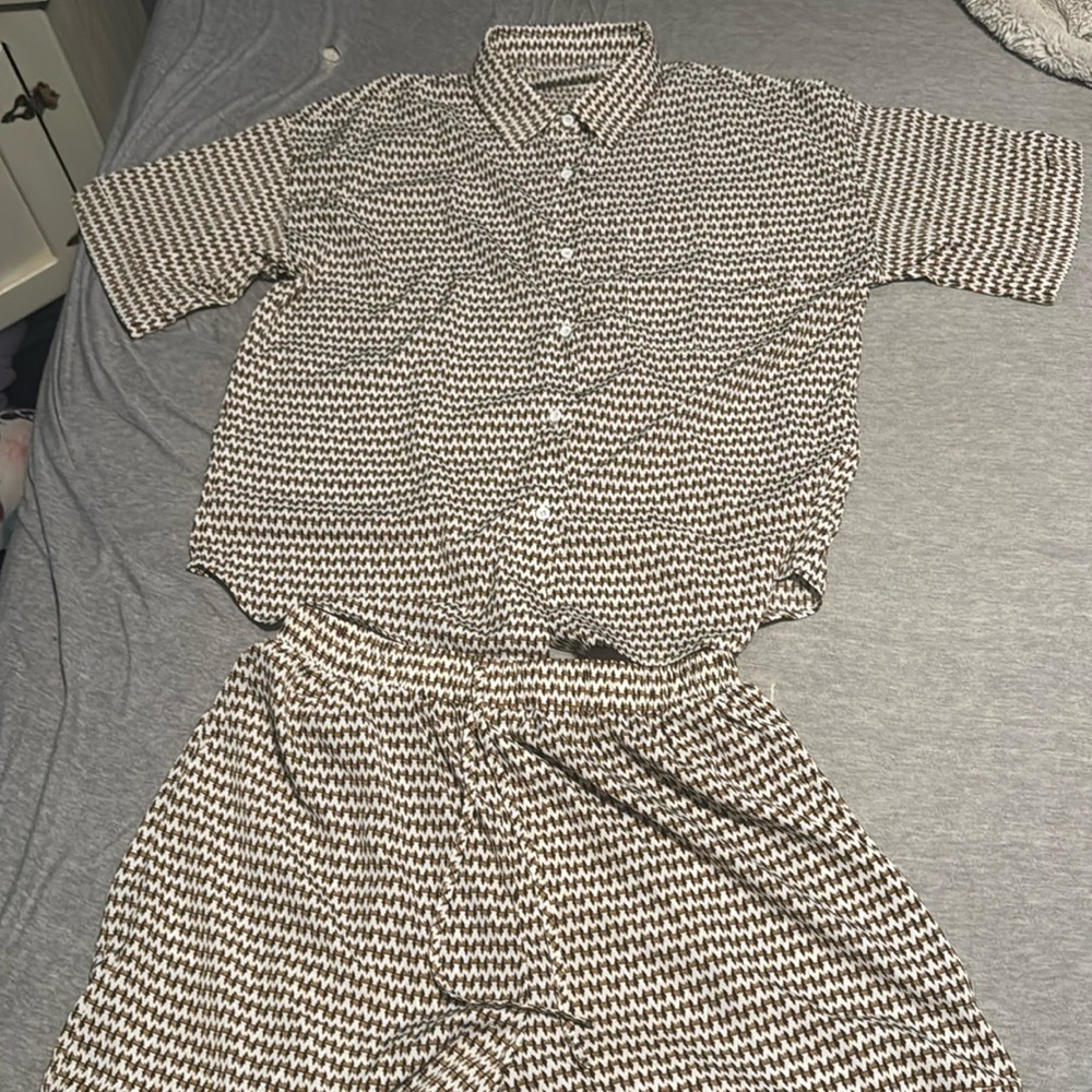 Women’s two piece matching set size large